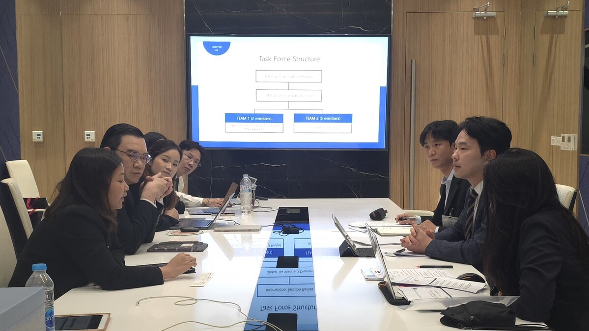 한-태국 국세청이 실무회의를 진행하고 있다
