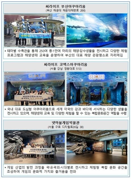 세금포인트로 떠나는 게임과 바닷속 여행